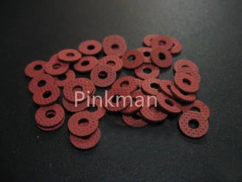 

1000 Pcs M5 5mmx15mmx1.2mm Red Insulating Fiber Washer