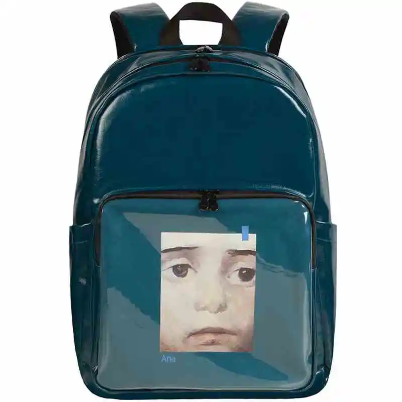 

School Bag Original Design New High Quality Women Casual Backpack Transparent Large Capacity Waterproof Canvas Shoulder Bag