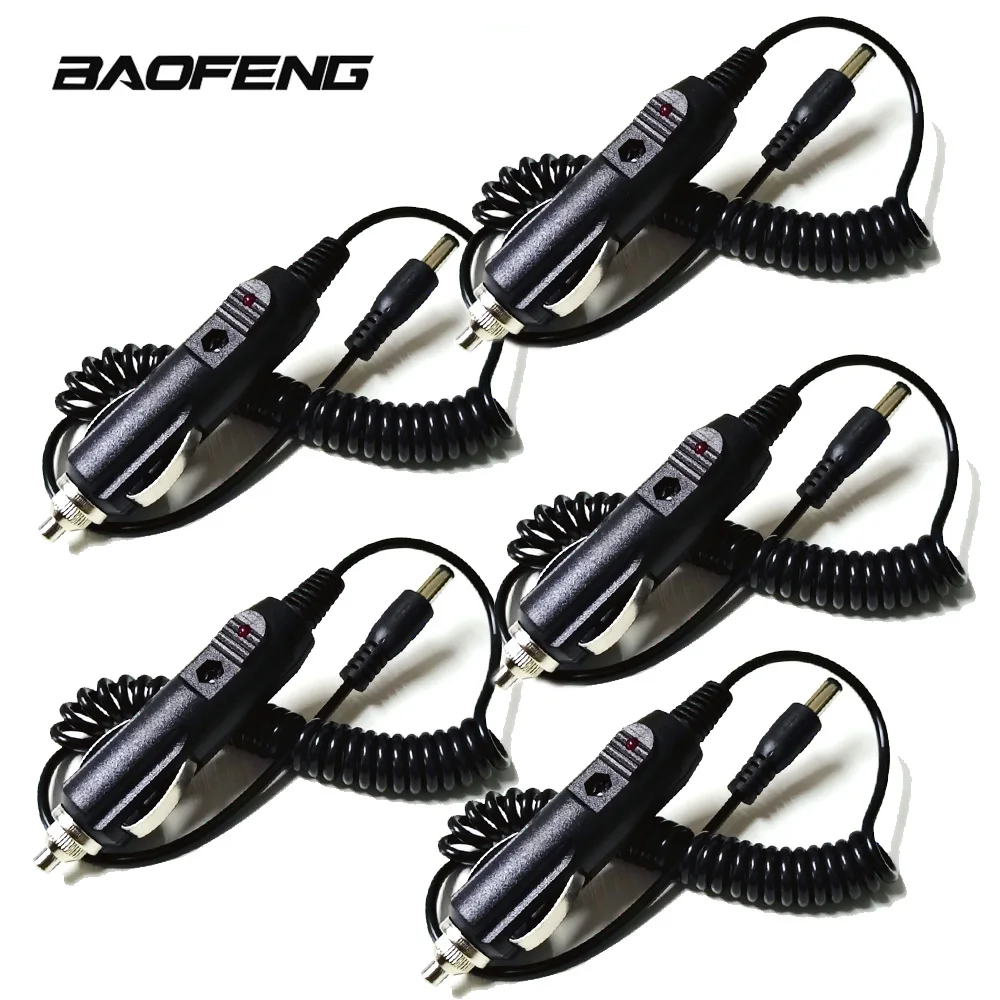 

Walkie Talkie Car Charge Cable for Baofeng UV-5R Radio Charger Dock DC 12V Cigarette Lighter Slot 5R 5RE 5RA Base Charger Cord