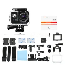 SOOCOO C10S Action Sports Cam Waterproof Camera with Wifi Full-HD 1080p 12MP 2.0 LCD 170 Degree Wide Lens(Extra Monopod)