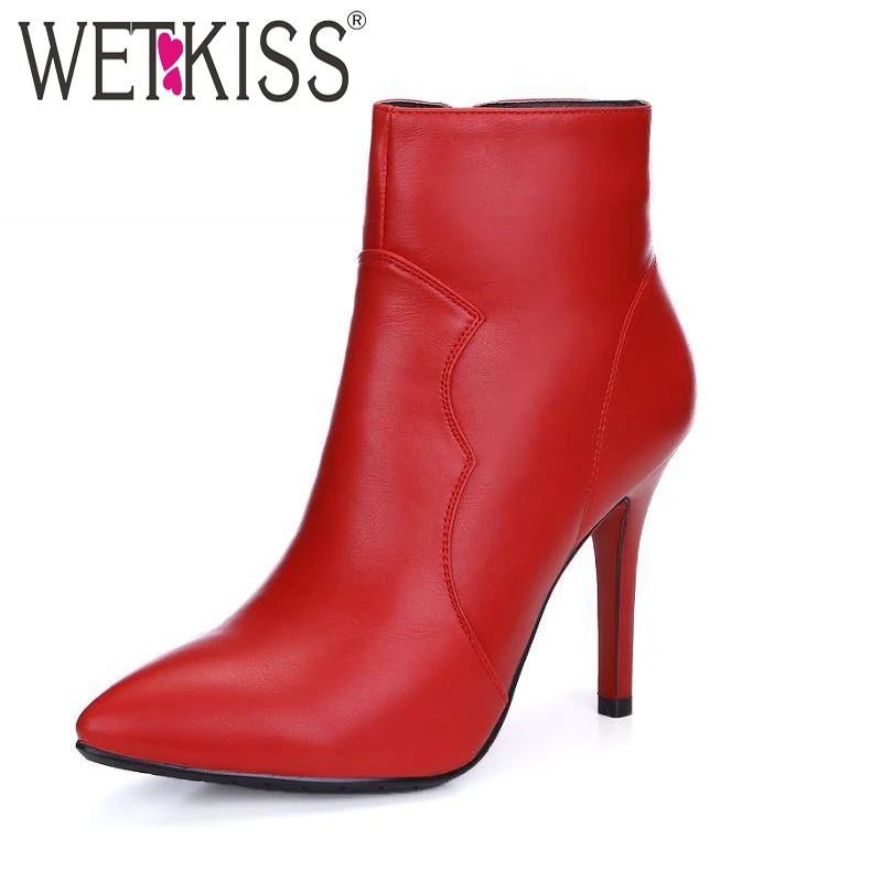 

Sexy High Heels Cozy Ankle Boots Female Fashion Women Shoes Woman Pointed Toe Elegant Casual Dating Shoes For Lady