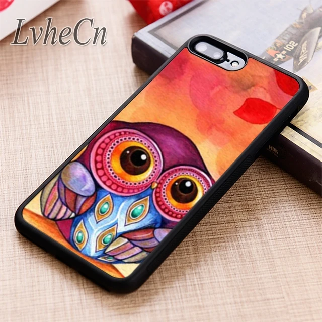 LvheCn owl s first fall leaf phone Case cover For iPhone 5 6 6s 7 8 plus X XR XS max 11 12 Pro Samsung Galaxy S7 edge S8 S9 S10 | Мобильные