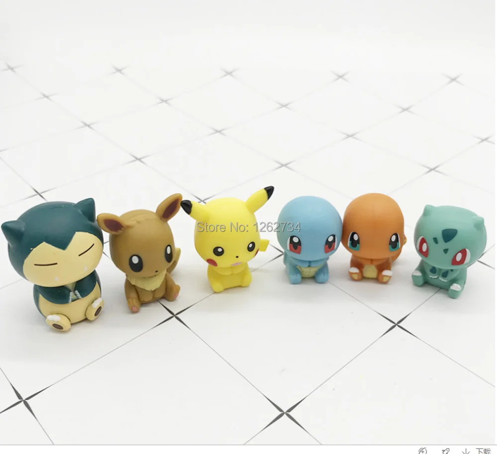 EMS 50/лот Пикачу Snorlax Eevee Bulbasaur чармандер, Сквиртл 5 см мультфильм держатель для проводов Наушников ПВХ фигурки