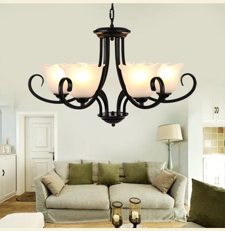 

Nordic metal Chandelier creative retro dining room chandelier light Loft Home Decoration chandelier suspension light