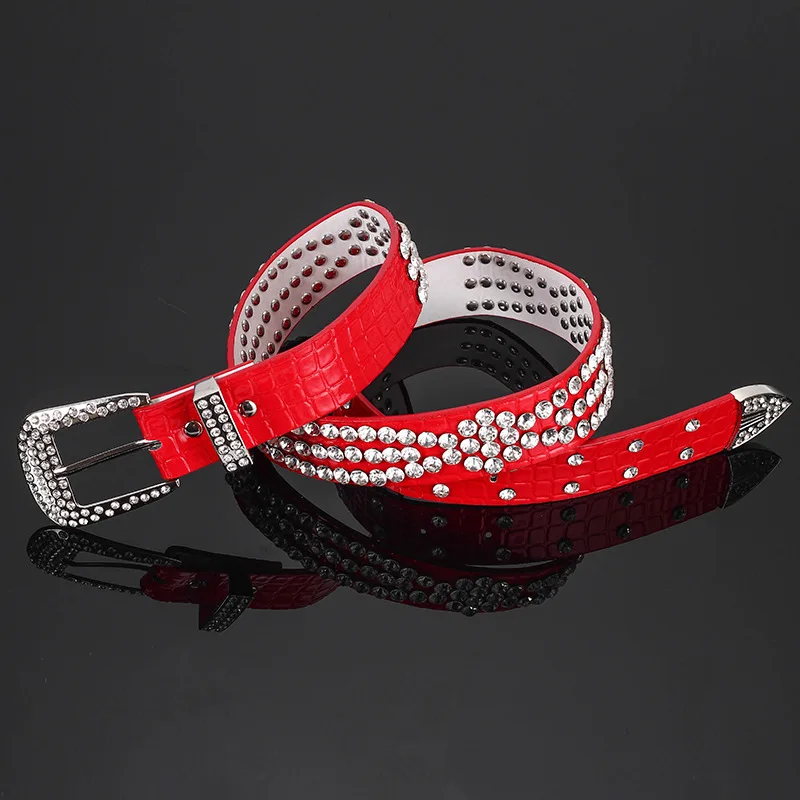 Новые Модные Роскошные hand made на пряжке с ремень со стразами широкие женские