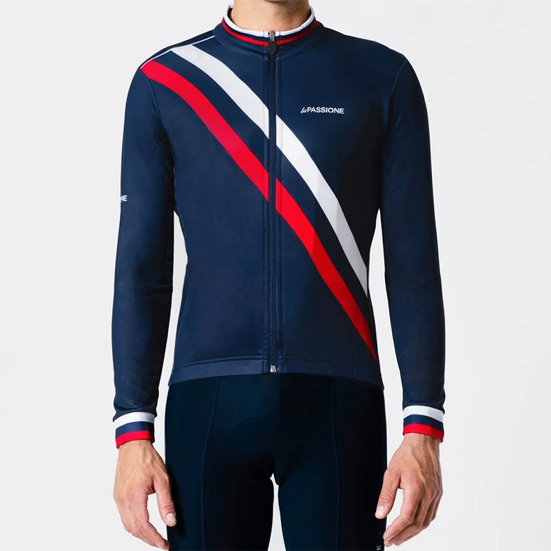 Ropa ciclismo hombre invierno, зимняя флисовая велосипедная футболка с длинным рукавом, комплект, Майо ciclismo hombre traje de invierno roupa - Цвет: Set  04