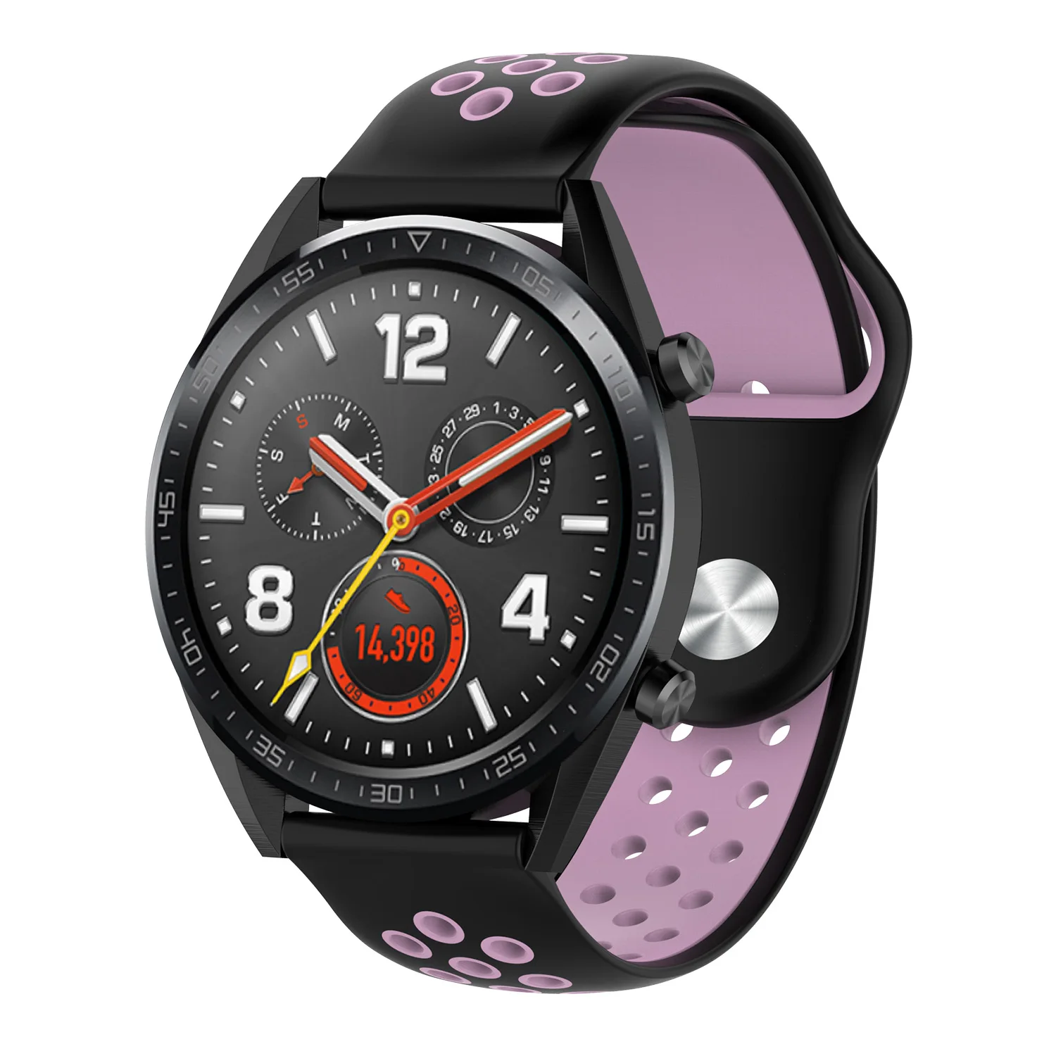 Ремешок для часов ремешок на запястье сменный силиконовый huawei Watch GT Двухцветный