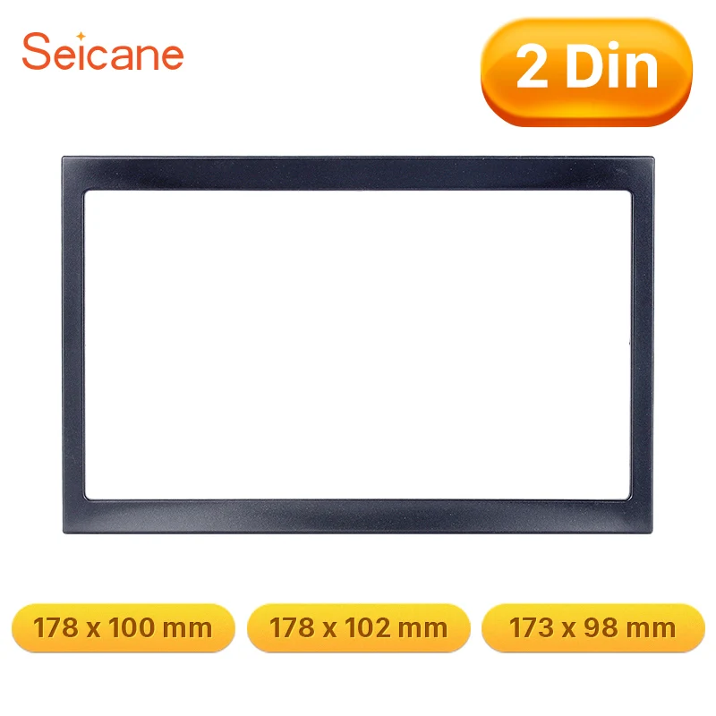 

Seicane 2Din 173*98mm DVD Panel Plate in Dash Installation Trim Kit Car Radio Fascia Frame for 2001 2002-2008 PEUGEOT 307 Car