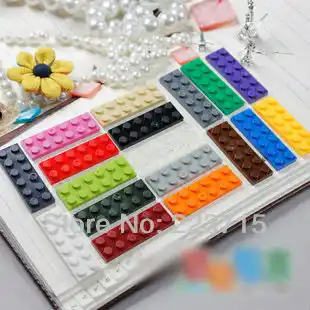Бесплатная доставка! * пластины 2x6*3759 50 шт DIY, светящиеся кирпичи, совместимые с Lego, сборные частицы - изображение