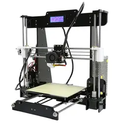 DIY 3D-принтеры печатная машина акриловые рамы механического комплект для печати 3 материалы ЖК-дисплей нити Алюминий Структура