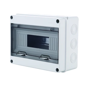 

8 Way Plastic Electrical Distribution Box Waterproof MCB Box Panel Mounted Distribution Box HT Series