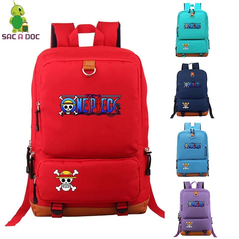 

ONE PIECE Prints Zaino Donna School Backpack Travel Daypacks Casual Canvas Notebook Bagpack Mochilas Femininas&Hombre Sac A Dos