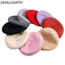 Г. Детские шапки на весну, осень, зиму, детские, женские, шерстяные береты для девочек, новая модная кепка, Дамская, детская шапка для художника, французская Кепка