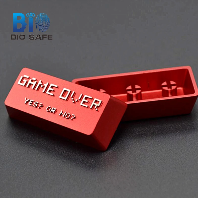

[HFSECURITY] DIY Aluminum Enter Keycaps for Mechanical Gaming Keyboard R4 Keycap Cool Game Over Mechanical Keyboard Enter Keycap