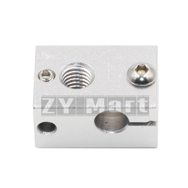 Modest 1Pc 3D Printer Accessorie Aluminium V6 Heat Block For RepRap Extruder For HT-NTC100K HotEnd Heater Hot End Heating