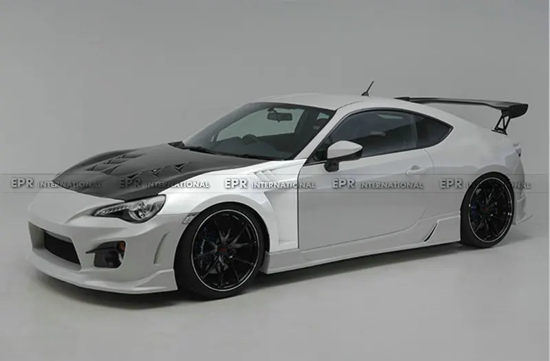 FRP крыло для SUBARU BRZ(2013-) ING стиль стекловолокна переднее вентилированное крыло(с углеродистой частью) обшивка для BRZ Racing