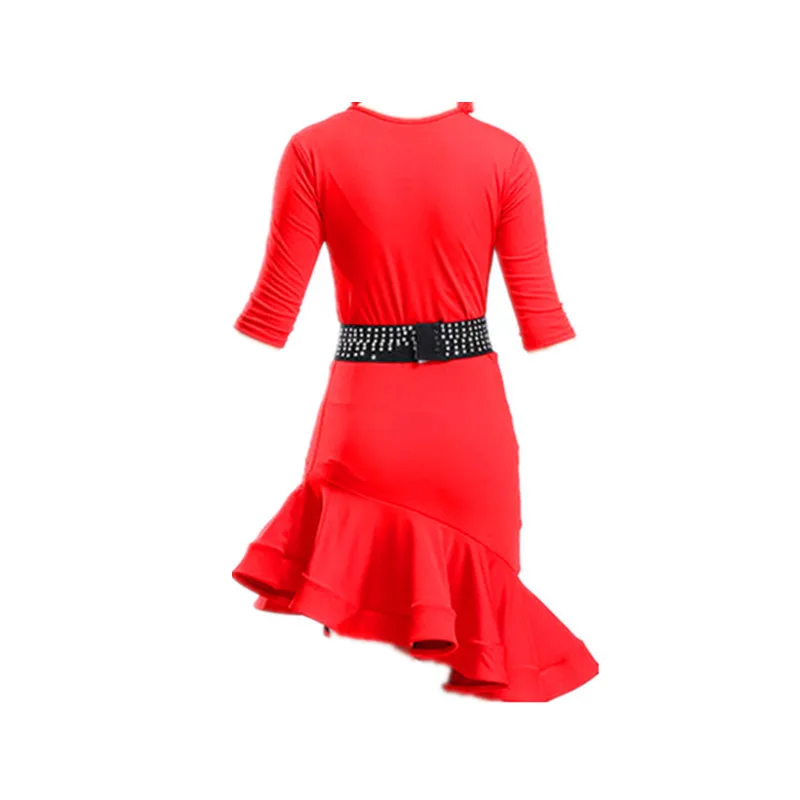 Beyove Mädchen Ballettkleidung Rückenfrei Langarm Ballettkleid