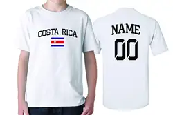 Новинка 2019 года для мужчин футболка рубашка мужская мода Бесплатная доставка Коста Рика флаг страны гордость добавить ваше имя/Numbertshirts