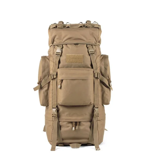 

65L Outdoor Multi-functional Backpack Mountaineering Bag Waterproof Large-capacity Camouflage "U" shaped metal frame A4812