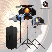 ALUMOTECH As ARRI диммер встроенный 650WX2+ 1000 Вт Fresnel вольфрамовый точечный свет+ чехол+ стандарт X3 для студийной видеосъемки