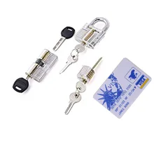 3 шт. слесарный прозрачный замок с 2 клавишами, слесарный тренировочный