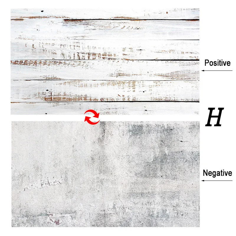Многоразовая имитация цементной стены деревянная мраморная текстура двусторонний фон для фотосъемки бумажный коврик DIY реквизит для фотостудии - Цвет: H