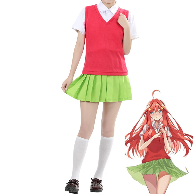 Аниме Gotoubun no Hanayome Косплей Костюм ичика Нино Мику Накано куинтэссенция кинтуплеты