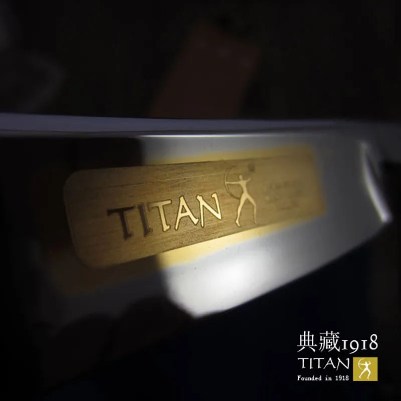 Остроконечная бритва TITAN с деревянной ручкой Мужская бритва из нержавеющей стали balde