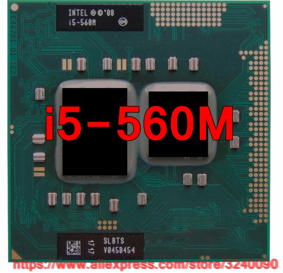 Оригинальный двухъядерный процессор lntel Core i5 560M 2 66 ГГц для ноутбука PGA988 SLBTS