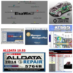 2019 Alldata 10,53 все данные + Митчелл, по заказу 2015 + ElsaWin + яркая мастерская + atsg 26 в 1 ТБ hdd usb автосервис программное обеспечение Бесплатная доставка