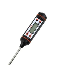 MOSEKO 100Pcs/lot Kitchen Cooking Food Meat Probe Digital BBQ Thermometer, Gas Oven Thermometer Drop shipping wholesale TP-101