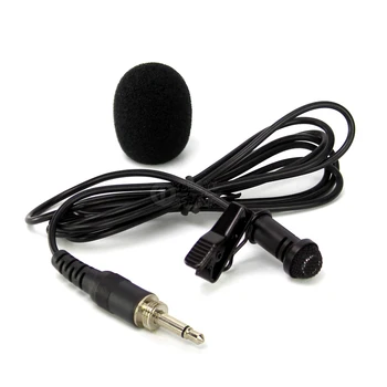 

Professional 3.5 mm Jack Screw Lock Tie Lapel Mic Lavalier Condenser Microphone For Wireless Bodypack Transmitter Karaoke System