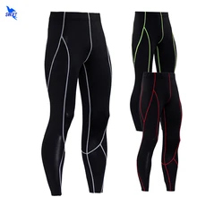 Базовый слой фитнес мужские трико для бега эластичные Компрессионные спортивные Леггинсы быстросохнущие до щиколотки спортивные штаны Спортивная одежда