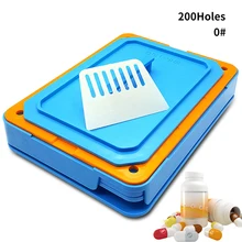 0-200 отверстие ABS синяя капсула наполнение пластины машина Руководство Капсулы медицина капсула производство DIY травы