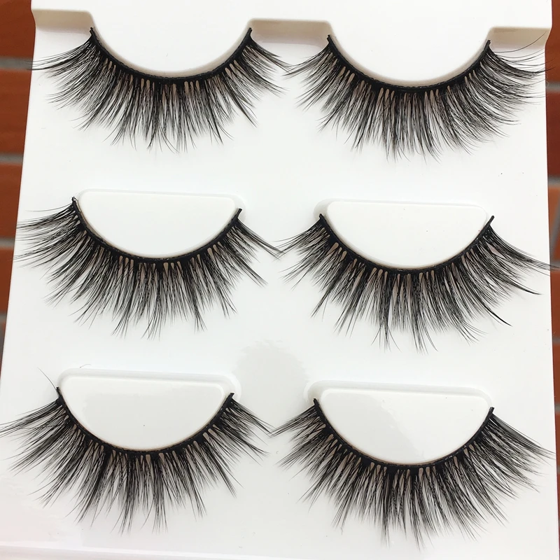 

New Handmade Artificial Silk False Eyelashes Winged Cross Natural Long Eye Lashes Studio Smoked Makeup Art Thick Fake Eyelashes