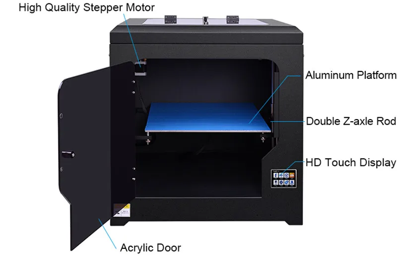  DIY 3D Printer High Precision 310*310*320mm Print Size DIY Digital 3D Printer