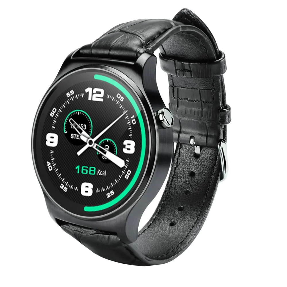 Новый gw01 bluetooth Смарт часы ips круглый экран smartwatch жизнь для apple ios huawei android