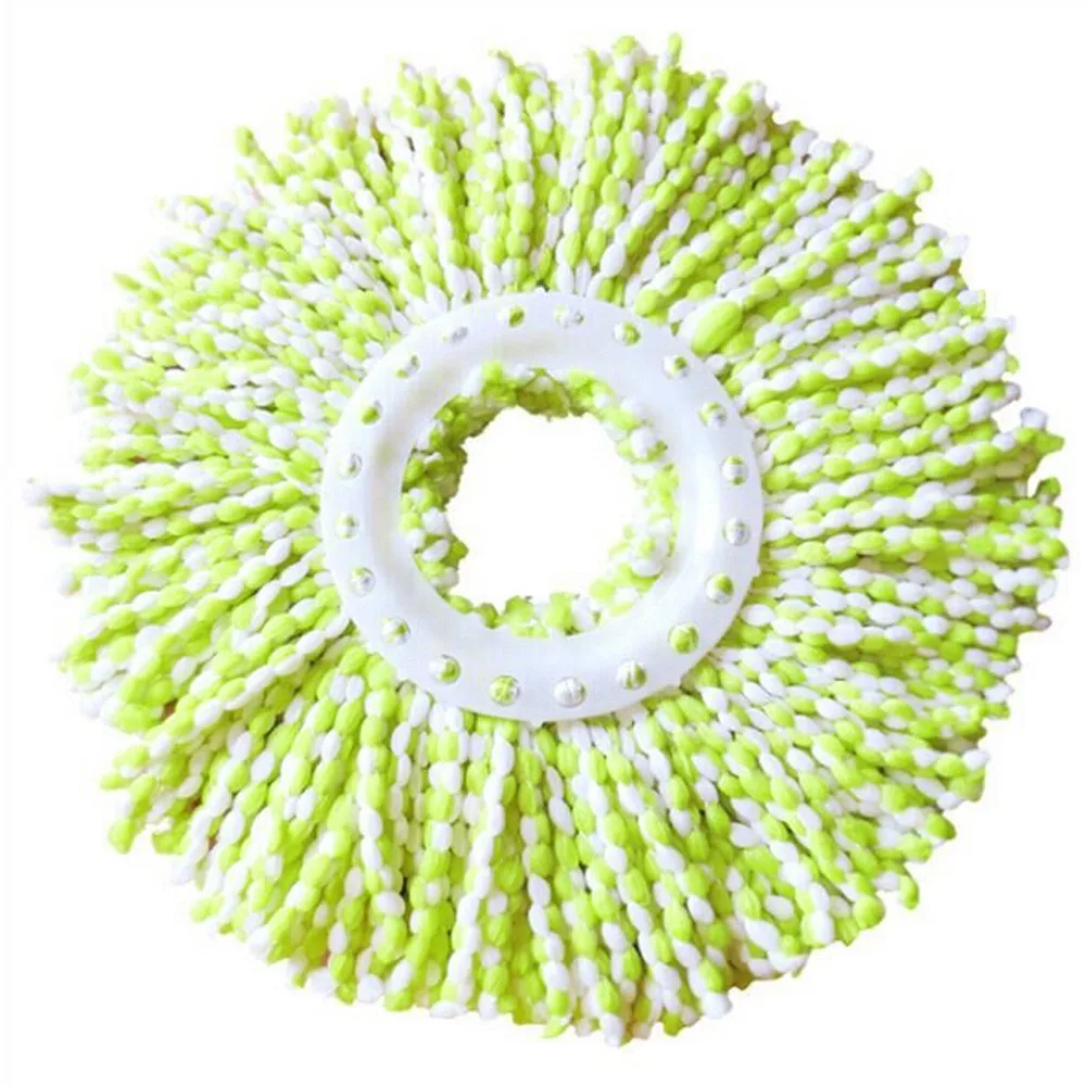 360 Угол поворота швабры голова легкая Волшебная микрофибра спиннинг пол Швабра головка для домработницы домашний пол Супер-Абсорбирующая Швабра - Цвет: Зеленый
