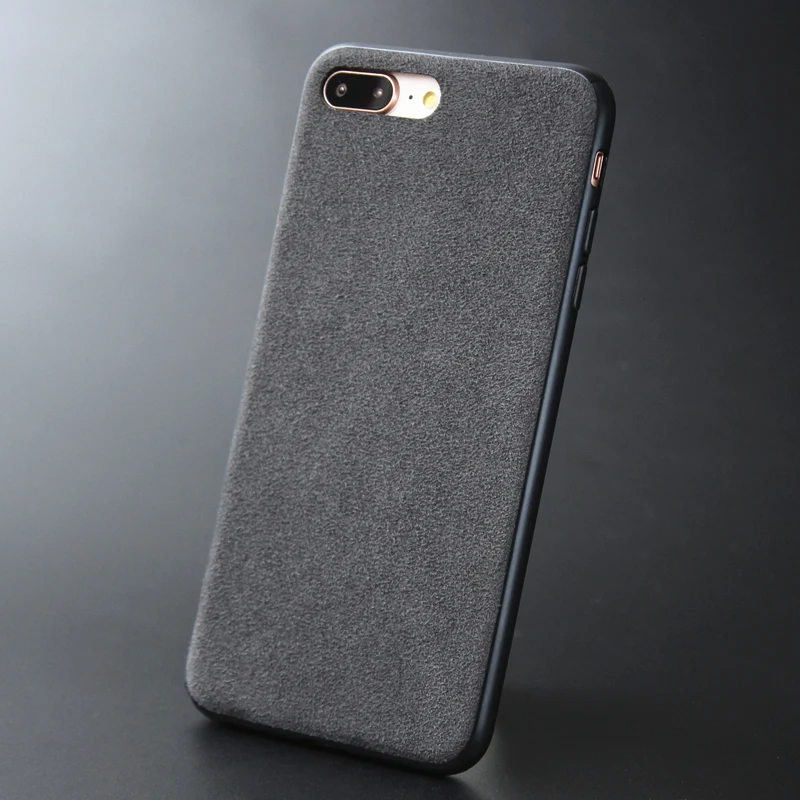 Case for iPhone X XS Max XR 11 Pro MAX Italian Suede Like Fabric Downy Leather Cover Luxury Phone Housing Coque Hundas Shell iphone 7 plus case