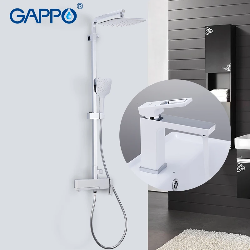 GAPPO Sanitary Ware Suite brass water tap chrome bathroom bath set mixer bathtub tap with basin faucet torneira para banheira GAPPO Sanitary Ware Suite brass water tap chrome bathroom bath set mixer bathtub tap with basin faucet torneira para banheira