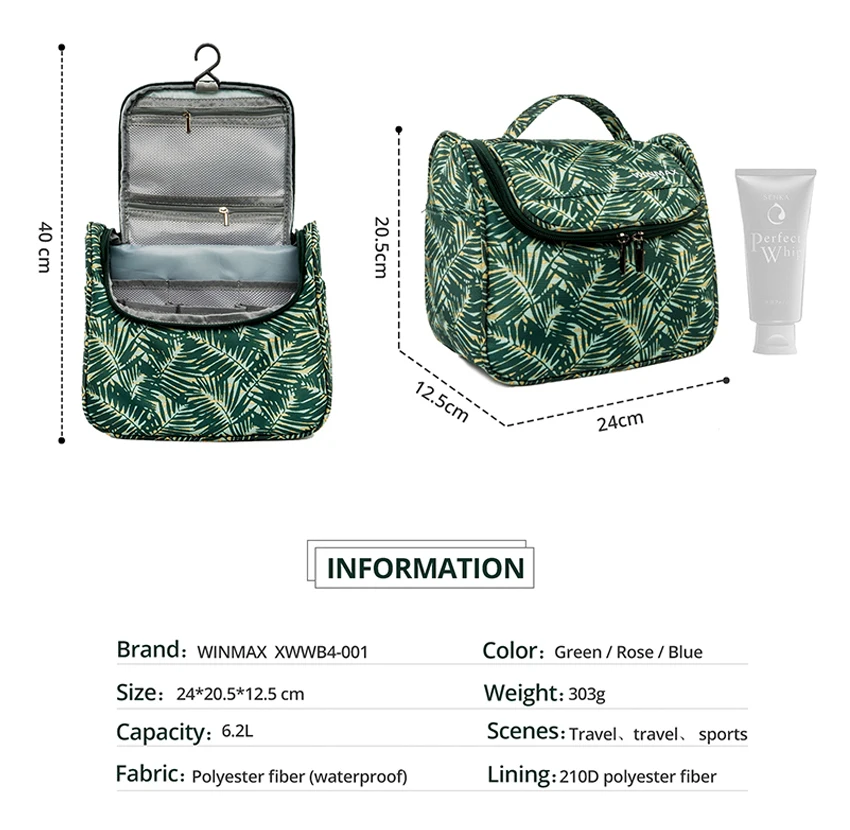 Качество косметичка Макияж сумка для Для женщин Для мужчин Организатор Красота принт косметичка путешествия мыть мешок хранения