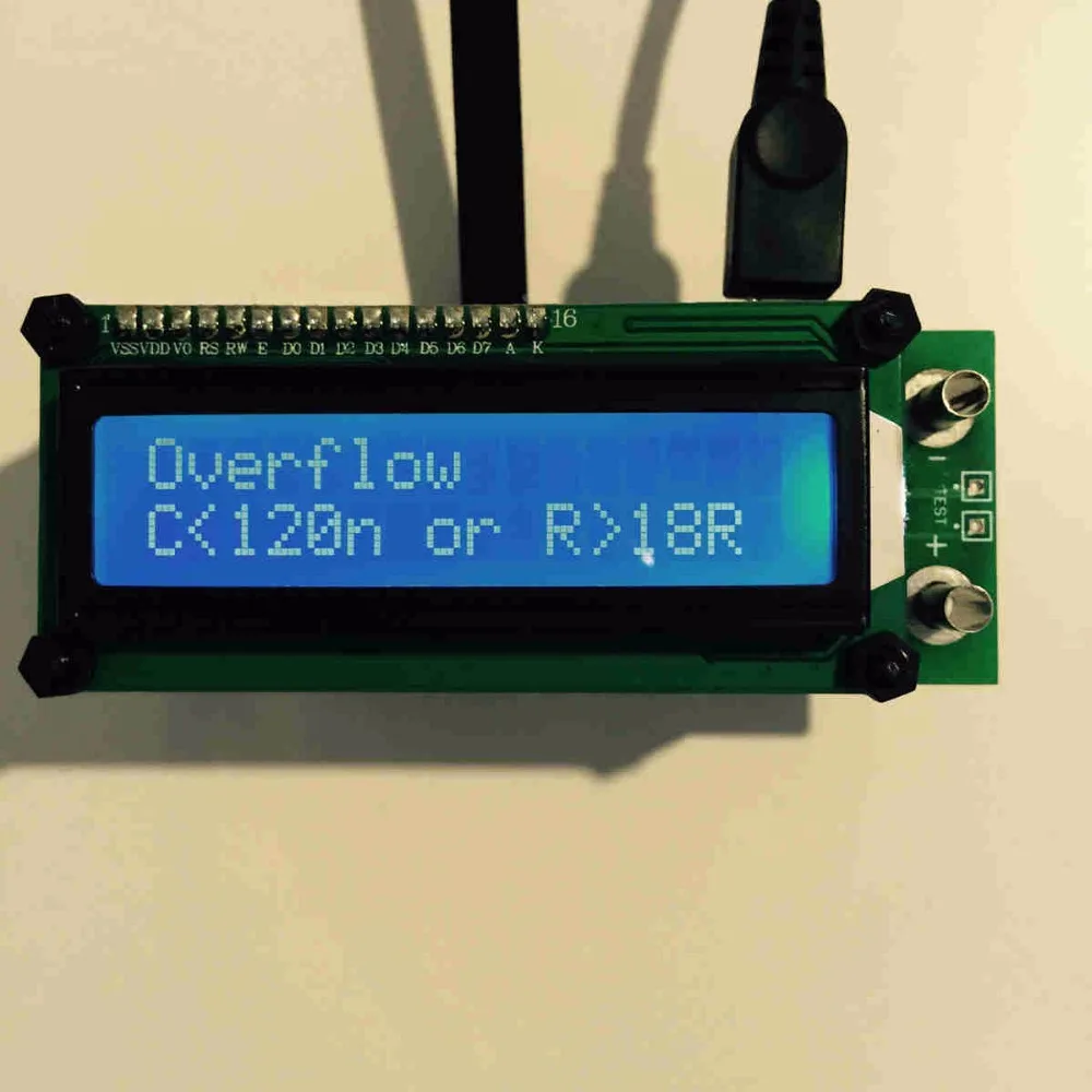 Probador de inductancia Autorange ESR01 medidor de prueba de componentes SMD resistencia a la capacitancia 20000 cuentas USB con luz trasera