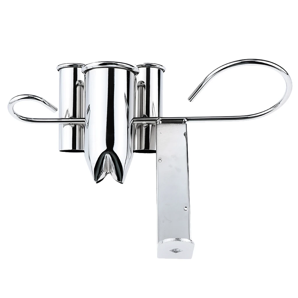Durable Stainless Steel Tabletop Blow Dryer Rack Hair Straighteners Flat Irons Combs Barber Salon Storage Organizer Holder Stand