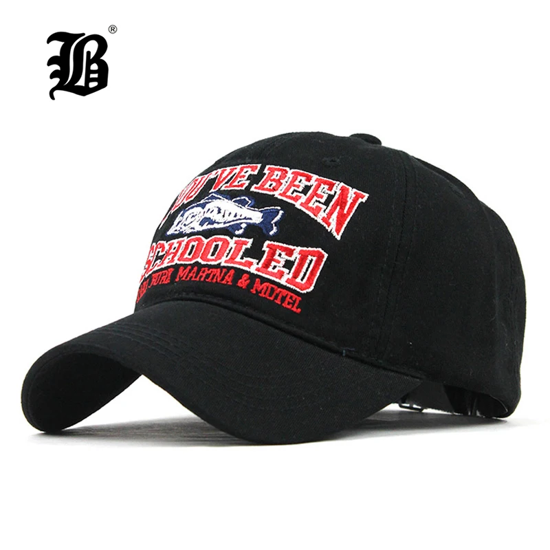 

[FLB] Good Quality Baseball Cap For Me Fitted Cap Snapback Hat For Women Gorras Casual Casquette Embroidery Fish Cap F342