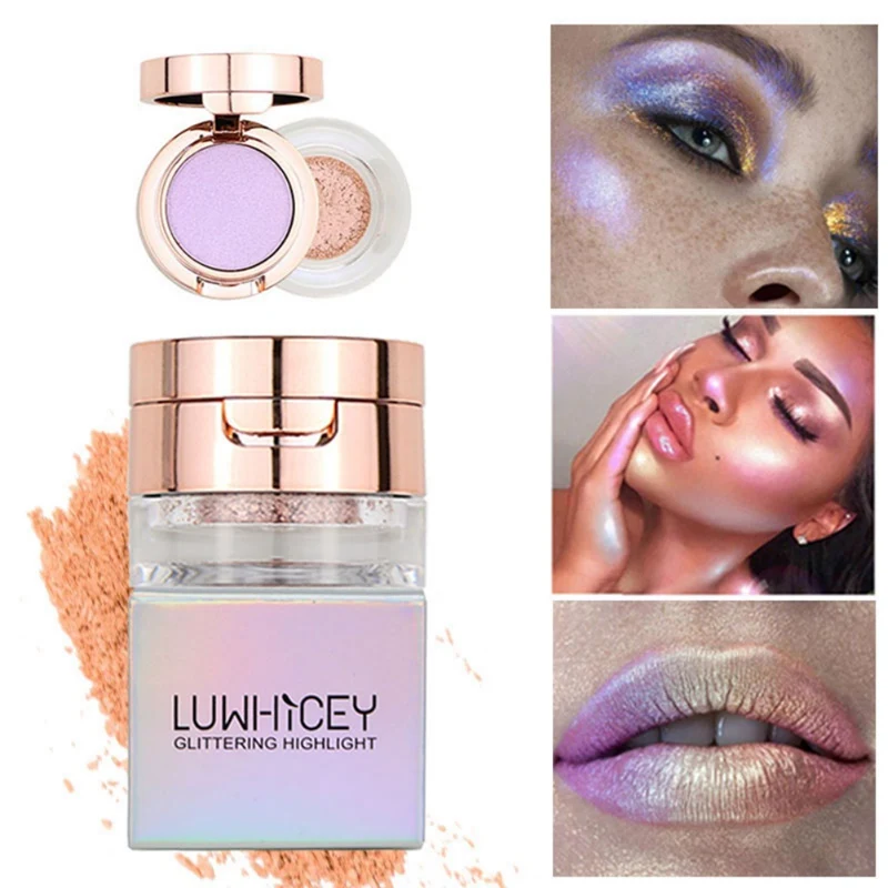 

Natural Highlighter Facial Bronzers Palette Makeup Glow Kit Face Contour Shimmer Powder Base Highlight Makeup