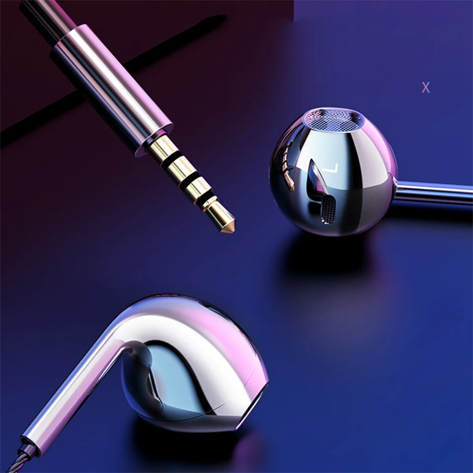 3.5mm In-ear Earphones Wired Bass Sound Headphones with Mic Sports Earbuds Earphone Gaming Headset for Phone Computer MP3 PC     (10)