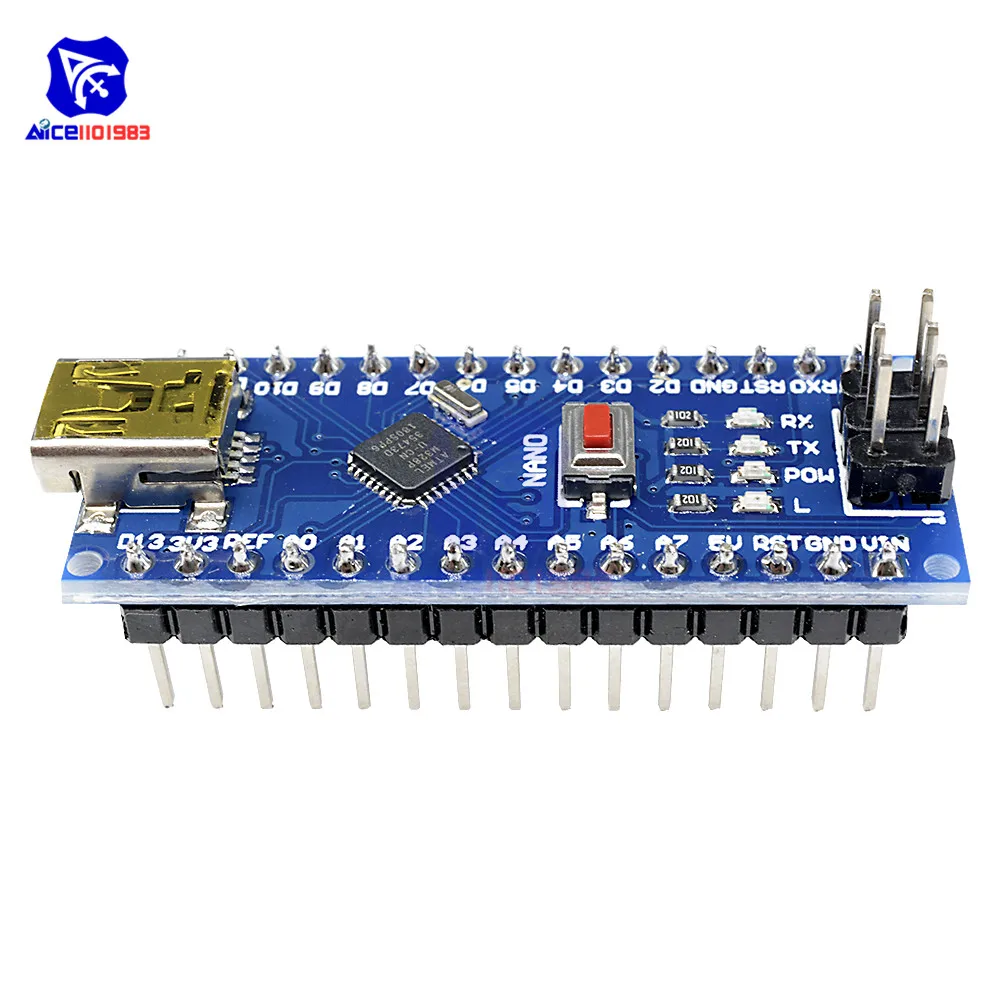 Плата микроконтроллера Nano V3.0 3 0 ATmega328 ATmega328P плата CH340 для Arduino сменный USB кабель