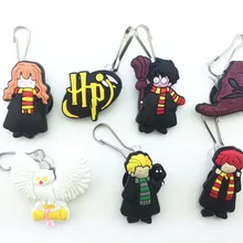7 шт. аксессуары для обуви Гарри Поттер украшение для обуви с застежкой-молнией слайдер для куртки рюкзак сумка
