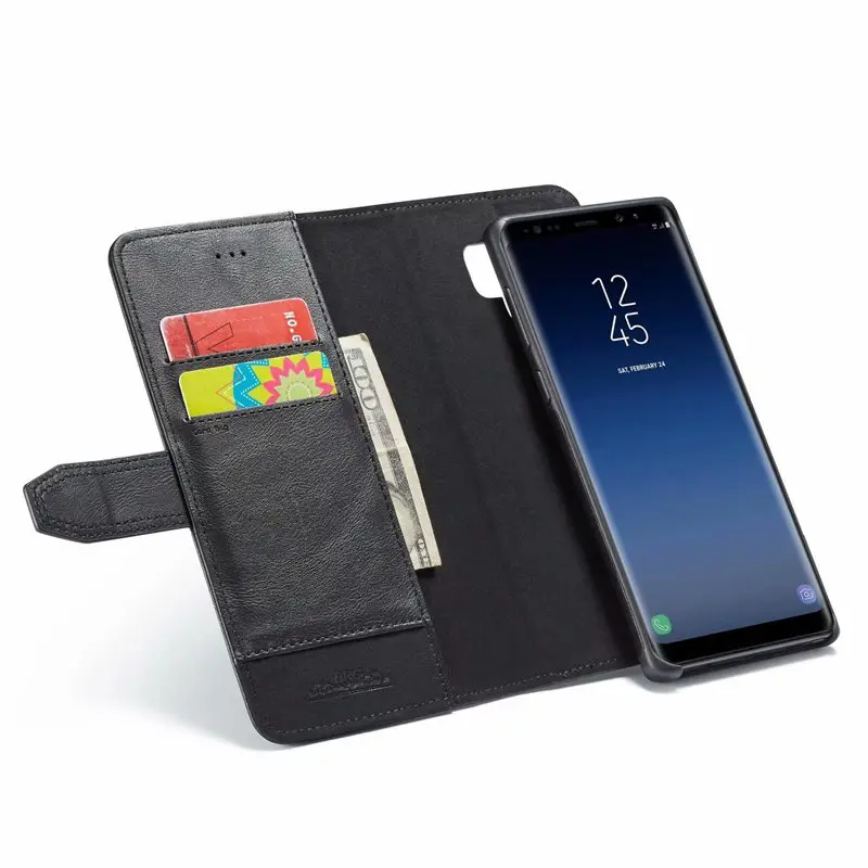 Роскошный Магнитный чехол Note9 для samsung Galaxy Note 9, чехол-кошелек из искусственной кожи с отделяемой задней крышкой, откидной Чехол для samsung Note 9