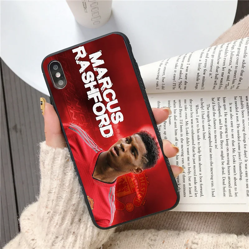 

Yinuoda ManUtd Team Marcus Rashford Phone Case For iphone DIY Picture Soft TPU Cover For iPhone X XR XS MAX 7 8 7plus 6 6S 5S 5